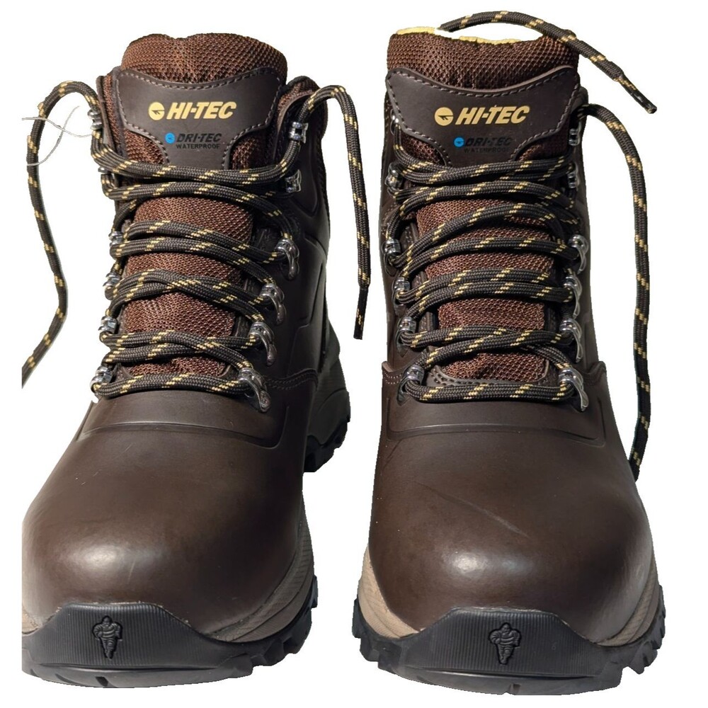 Hi-Tec Altitude VI Men's Size 7.5 Brown Waterproof Leather Hiking Boots NWOB